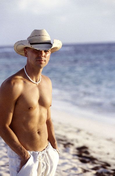 Kenny Chesney with no shirt