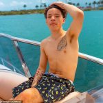 Lil Mosey Shirtless on beach