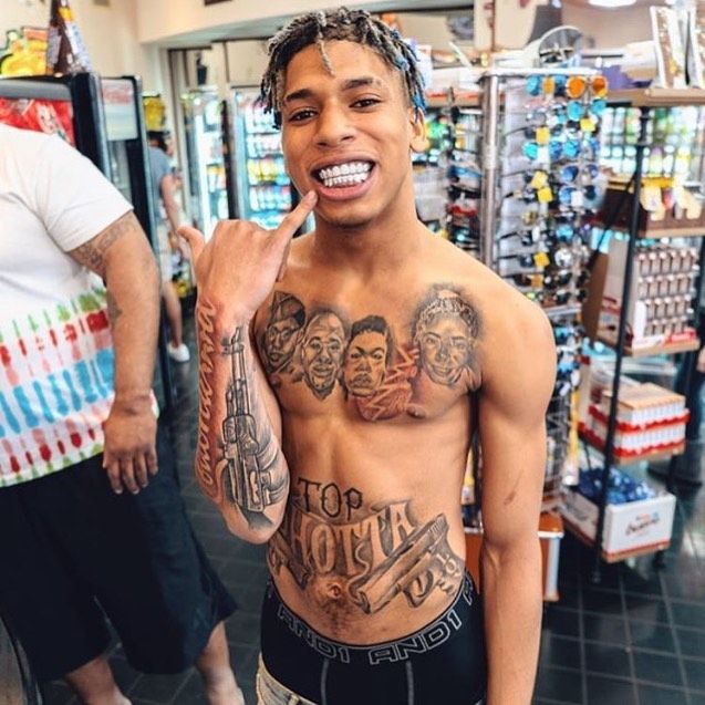Nle Choppa With Or Without Tattoos Shirtless Male Celebs