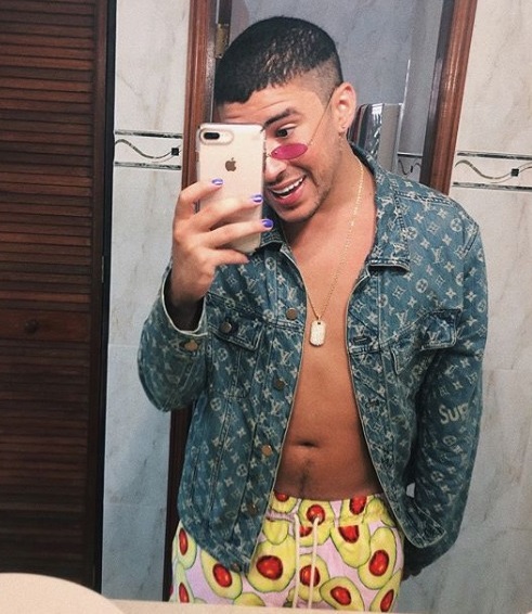 Bad Bunny Shows Off His Buff Body Shirtless on Instagram
