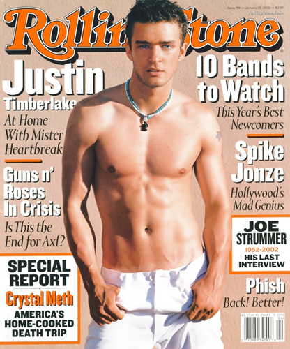 Justin Timberlake Shirtless on Rolling Stone Cover 