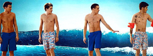 One Direction Shirtless in Kiss You Video
