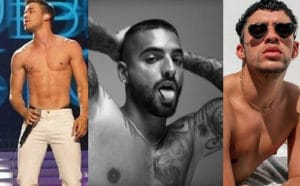Cantantes Latinos Sin Camisa: Prince Royce, Maluma and Bad Bunny