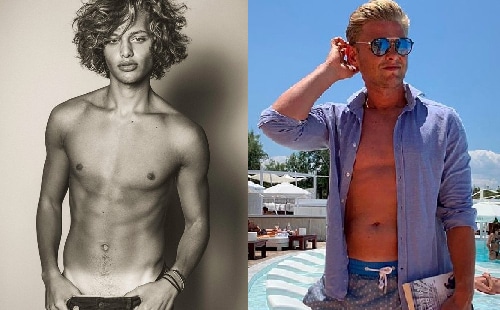 Father and Son Bobby Brazier and Jeff Brazier Shirtless