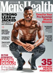 Jason Derulo Shirtless on Men's health Magazine Australia Cover